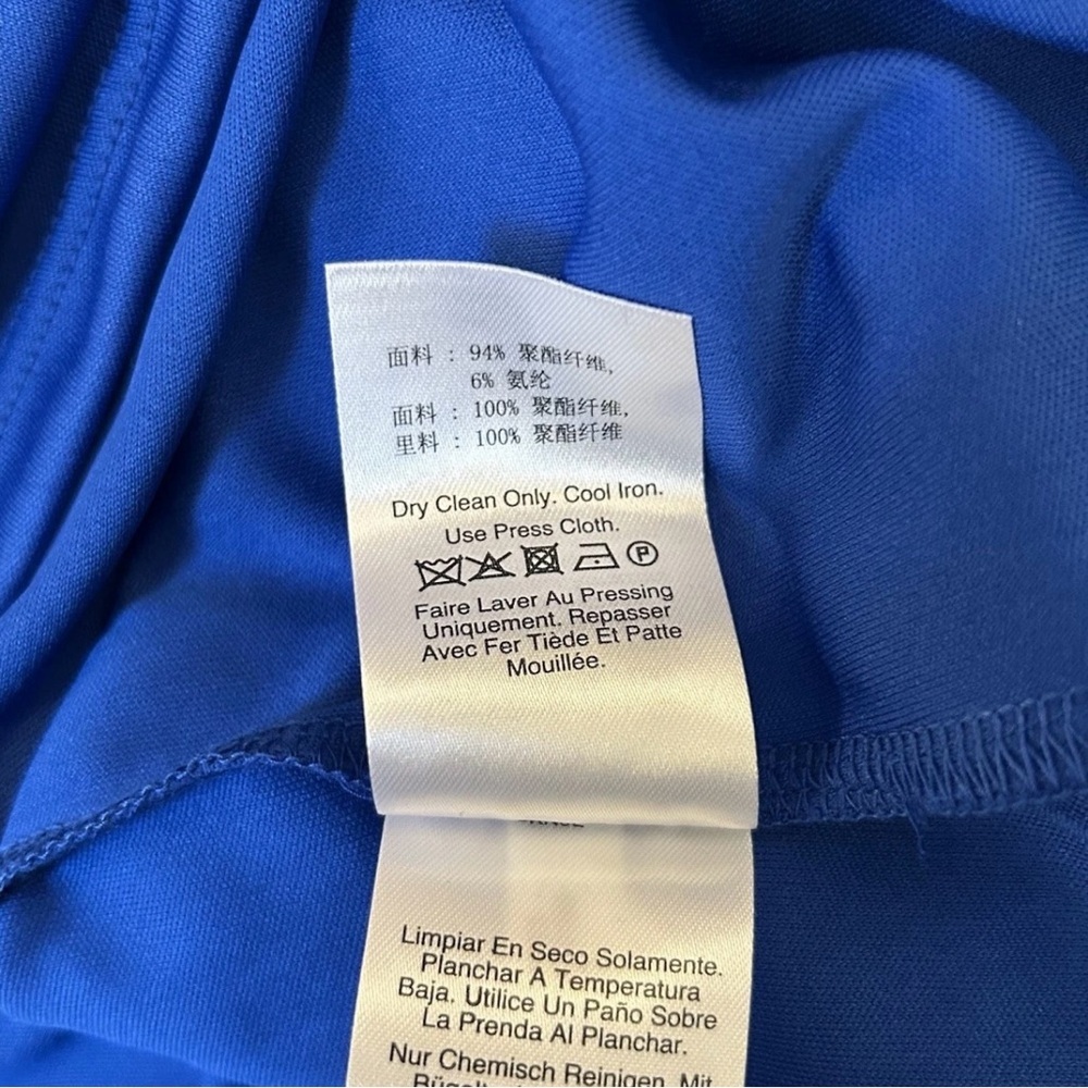 DKNY Women's Dress Royal Blue Pleated Sides Sleeveless Size 6 - NWT $129 - Picture 16 of 16